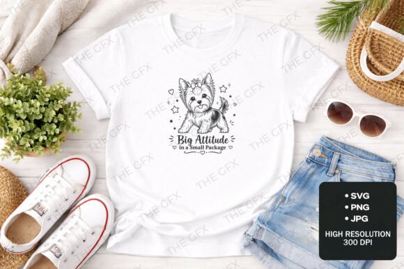 Big Attitude Dog T-Shirt Design Graphics