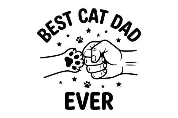 Cat Dad Graphics for T-Shirt Designs