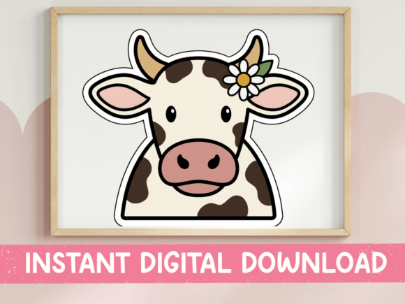 Cute Flower Cow Sticker Design: A Designer’s Review