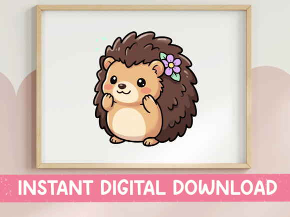Cute Hedgehog SVG for Graphics & T-Shirt Designs