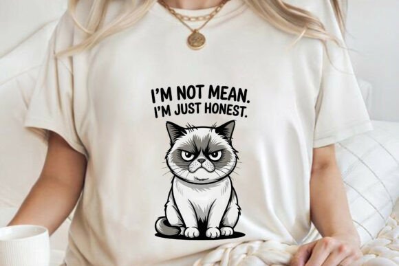 Funny Vintage Cat Attitude: Graphics for T-Shirt Designs