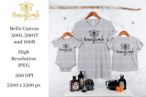 Matching Family Halloween Mockup: Graphics for T-Shirts