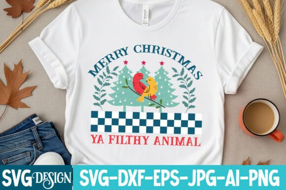 Merry Christmas Ya Filthy Animal SVG: Graphics for T-Shirt Designs