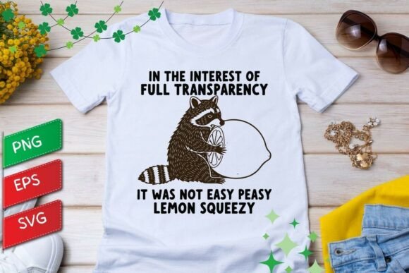Raccoon SVG for T-Shirt Designs & Graphics