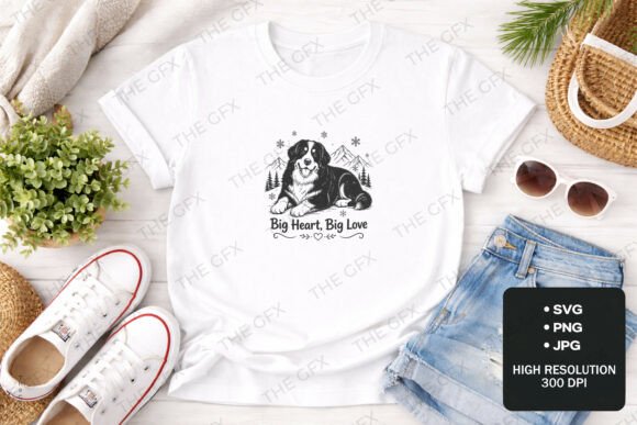 Reviewing the Bernese Mountain Dog Cozy Tee Design