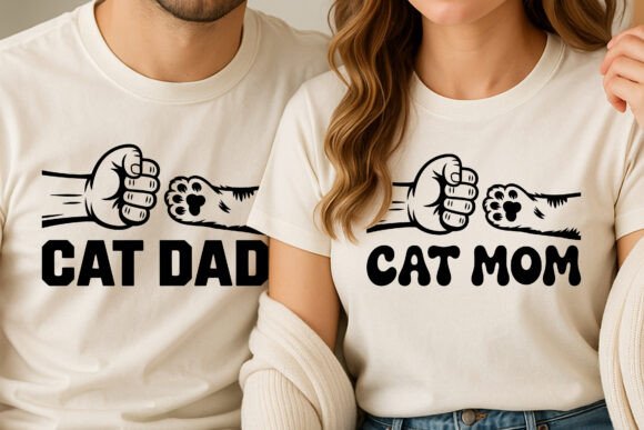 Reviewing the Proud Cat Mom Dad Matching Tees SVG