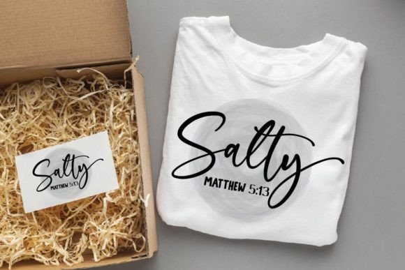 Salty SVG PNG PDF: Christian T-Shirt Graphics
