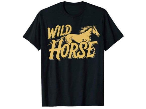 Wild Horse T-Shirt Design: Premium Graphics for Modern T-Shirt Designs